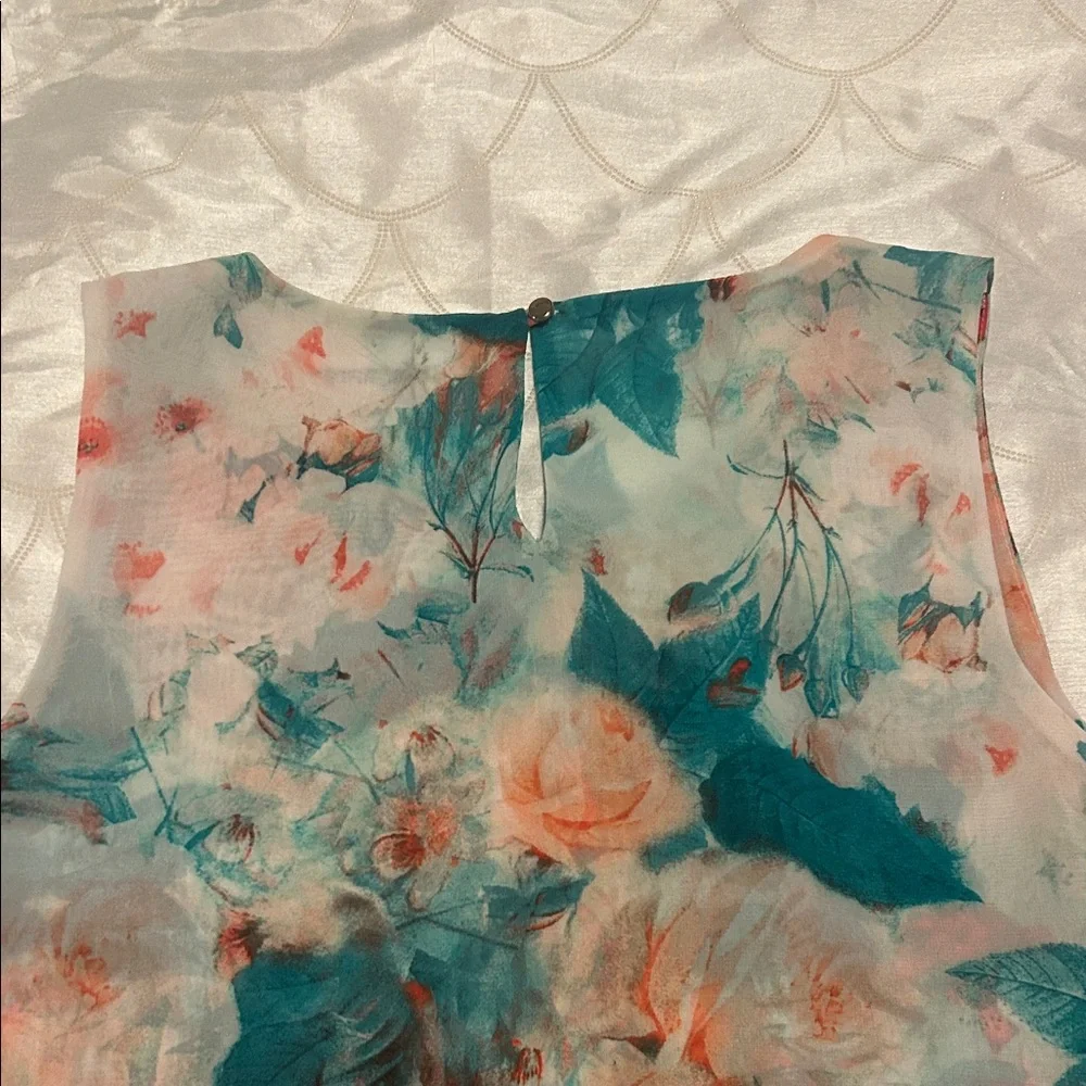 Calvin Klein Multicolor Floral Blouse - Picture 3 of 3